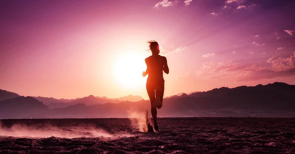 successful runner woman persevering