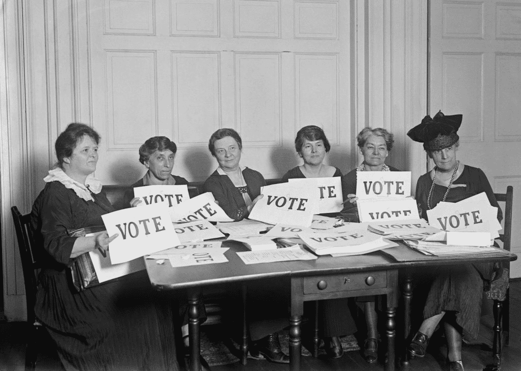 League of Women Voters meeting in 1924 - Source: Public Domain