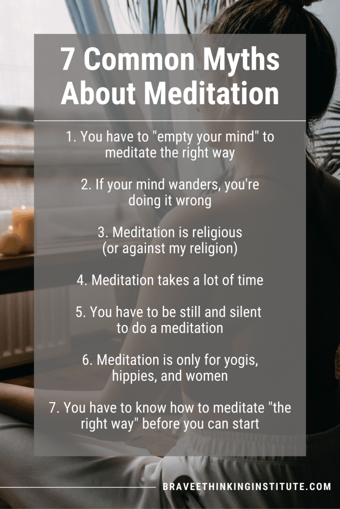 image: Myths about meditation to let go of now
