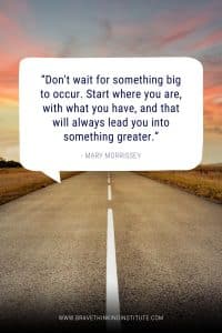Inspirational Quote Start Now quote Mary Morrissey